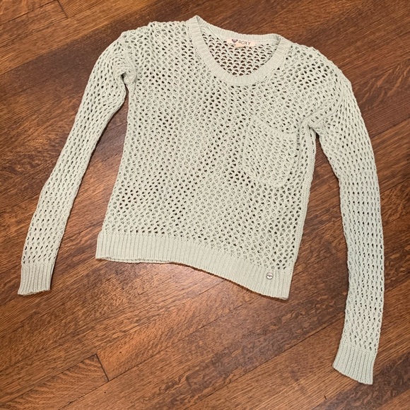 Roxy Teal Coverup Top - Picture 2 of 6